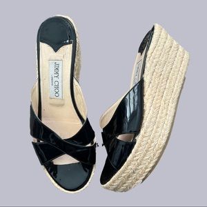 Jimmy Choo Espadrille Wedge Sandals
